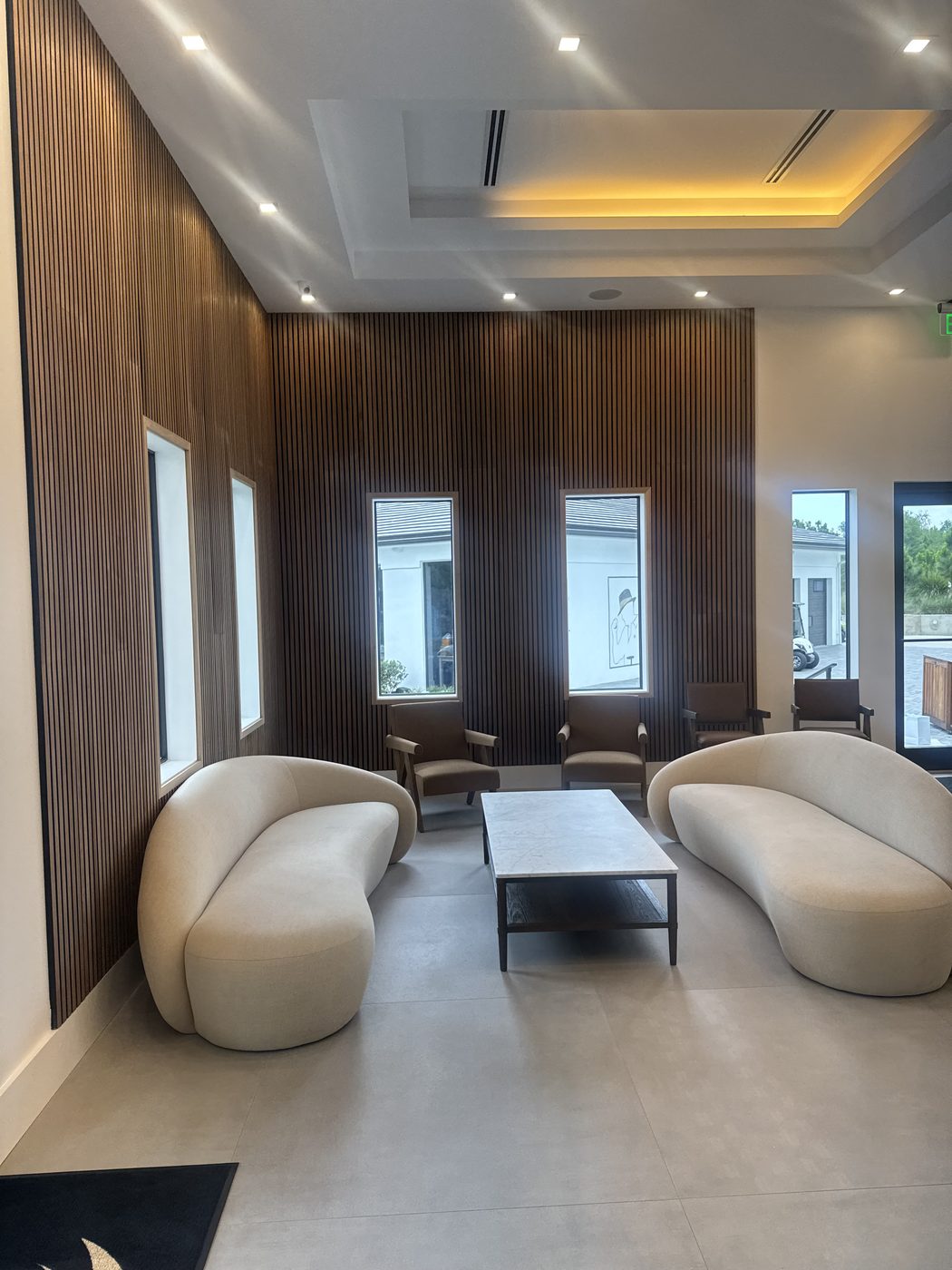Luxury residence living room, custom interior finish