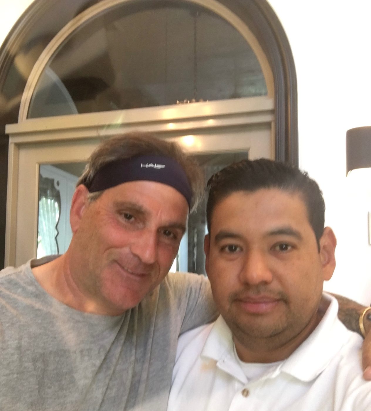 Luis Rivas with Palm Beach County homeowner client at residence